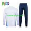 Italië Kind Wit Trainings Sweatshirt Pak 2024